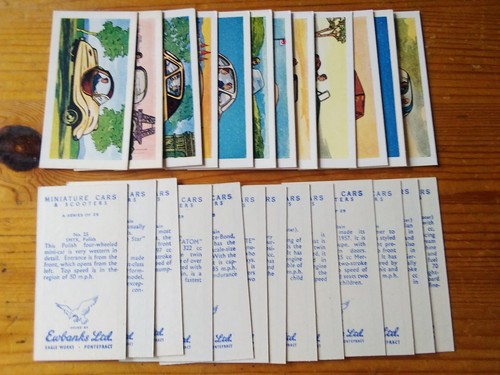 Ewbanks trade cards miniature - cards:,