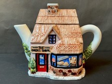 Western House Village Teapot - The Baker's Shoppe - Collectible by Annie Rowe