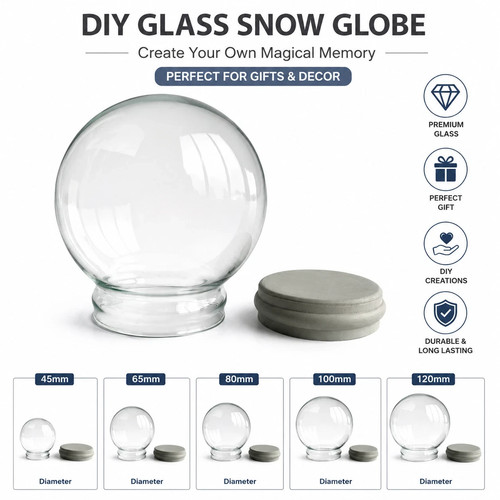 Diy empty glass - diy, snow