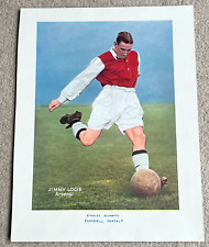 Circa 1952 Jimmy Logie of Arsenal FC large colour plate, Charles Buchan monthly