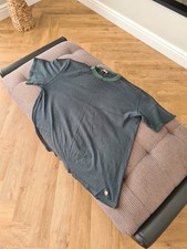 Armor Lux Men's T-Shirt Size XL Striped Navy & Green Crewneck Short Sleeve