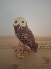 Beswick Tawny Owl Vintage Porcelain Ceramic Handpainted 9cm Made In England
