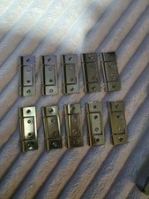 10× Flush Brass Hinges