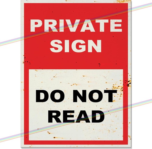 Private sign 30cm metal - private,