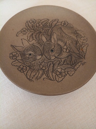 Poole pottery rabbits - pottery,