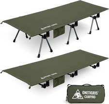 Camping Cot, Height Adjustable