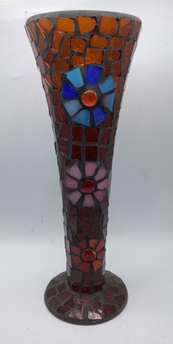 Mosaic stained glass vase - mosaic,