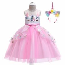 2024 Girls Unicorn Dress Kids