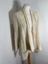 Tutta Natura open front jacket cardigan M VGC woven cotton lagenlook