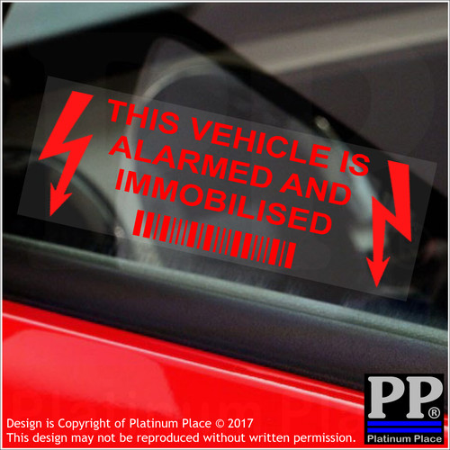Vehicle alarmed and - is,