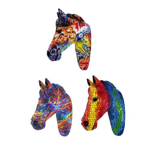 Horse head wall sculpture - wall,