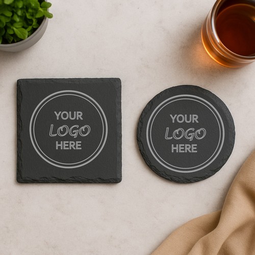 Custom logo engraved slate - logo,