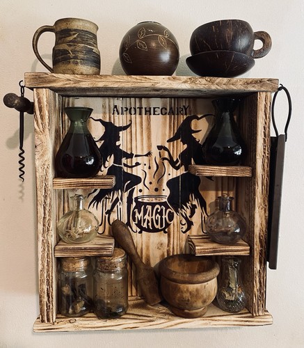Witches apothecary shelf - apothecary,