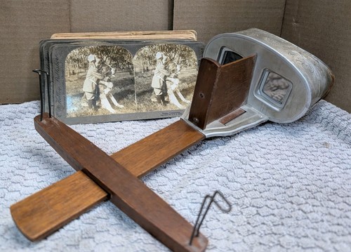 Antique underwood stereoscope - underwood,