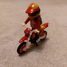 Playmobil 9431 The Explorers Motocross Bike Rider Figure (No Raptor/Knife)