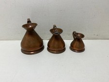 Set of Three Copper Measure