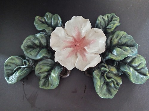 Vintage floral plaster wall - vintage,