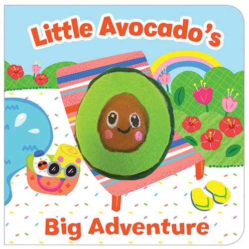 Avocado chunky finger puppet - avocado,