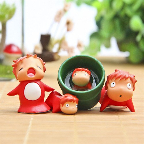 New 4pcs studio ghibli ponyo - new,