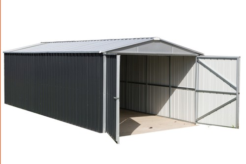 17x10 metal garage apex - metal, double