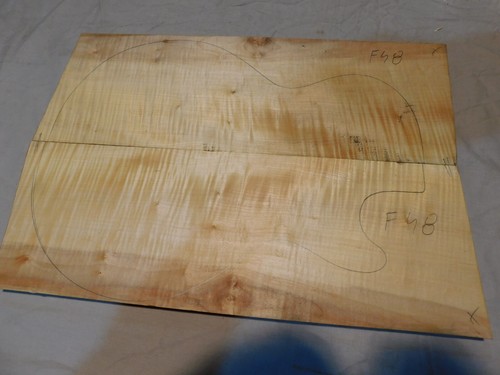 Flame maple carved top for - maple,