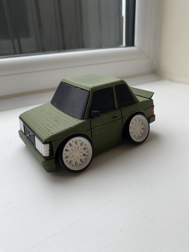 Tooned volvo 240 printed - tooned,