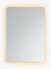 John Lewis Halo Colour Changing Illuminated Touch Bathroom Mirror - S (Dirty) B+