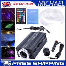 Car/Home Ceiling Fiber Optic Lights Twinkle Meteor Headliner Star Light Kit NEW