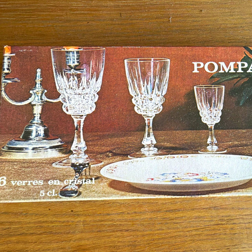 Crystal cut glass cordial - cut,