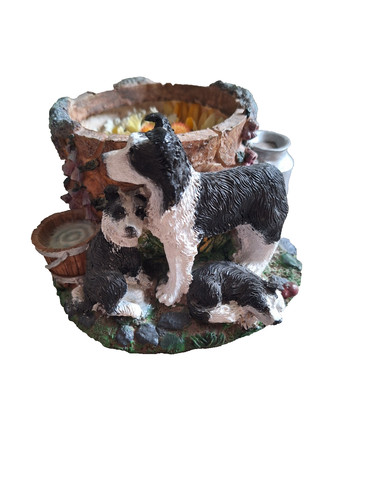 Border collies planter - border,