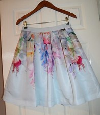 TED BAKER 2/ 10 BEAUTIFUL THYRA HANGING GARDEN  FULL FLORAL FIT & FLARE SKIRT