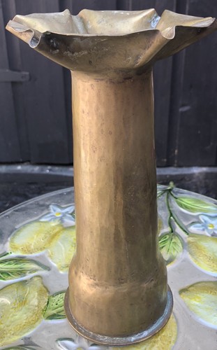 Antique ww1 brass shell - antique, 75