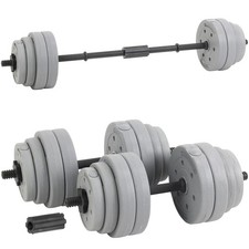 Silver 30kg Dumbbell Barbell