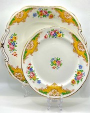 Lawleys of Regent Street China - Charger Plate And Lunch Plate / Vintage VGC