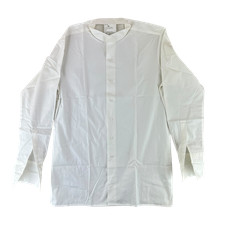 British Army Shirt White Mess Dress Double Cuff Collarless Medium C39 NEW