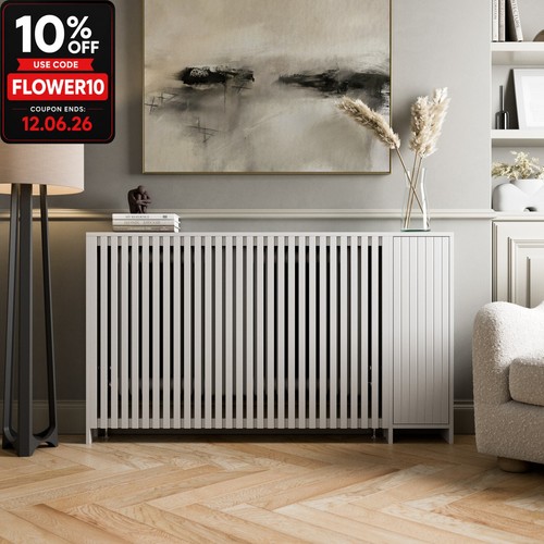 Radiator cover white modern - radiator,