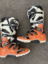 KTM Alpinestar Tech 7 Motorcycle Boots Size UK 9 EU 43