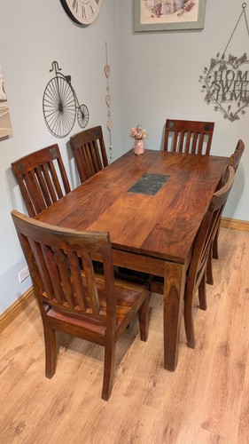 Solid sheesham rosewood dining - rosewood,