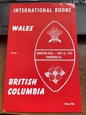 1973 BRITISH COLUMBIA V WALES