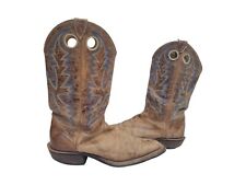 Rustic Leather Western Boots Men 44 Knee High Cowboy 10 Biker Motorcycle vintage
