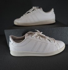 Adidas Advantage Shoes Womens UK 4 White Ortholite Float