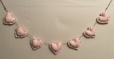 Heart Garland Bunting in Cath Kidston Pink Flower Spot Fabric ~ Handmade