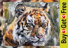 Majestic Tiger Portrait 5" x