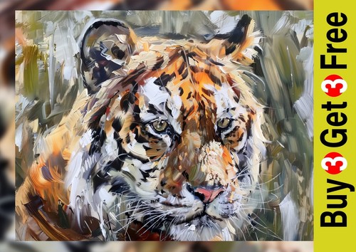 Tiger portrait print - portrait,