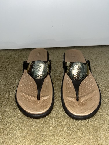 Crocs sanrah hammered - crocs, gold