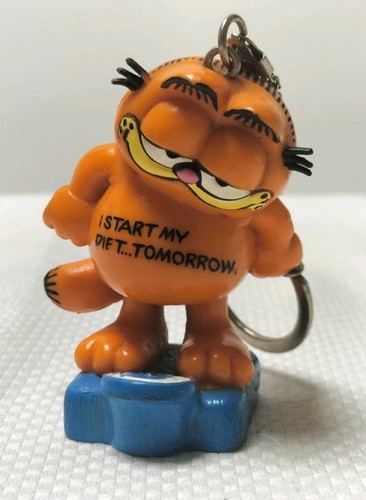 Garfield vintage keyring - keyring, i