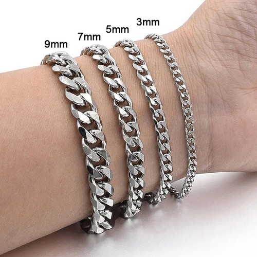 Cuban link chain bracelet men - link,