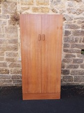 Vintage G Plan 'Warwick' Art Deco Oak & Walnut Gentlemans Wardrobe Heals Style