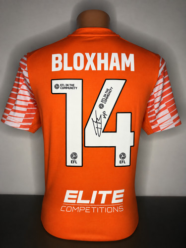 Signed tom bloxham blackpool - tom,