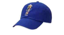 NEW RALPH LAUREN POLO COWBOY BEAR BASEBALL  CAP BLUE